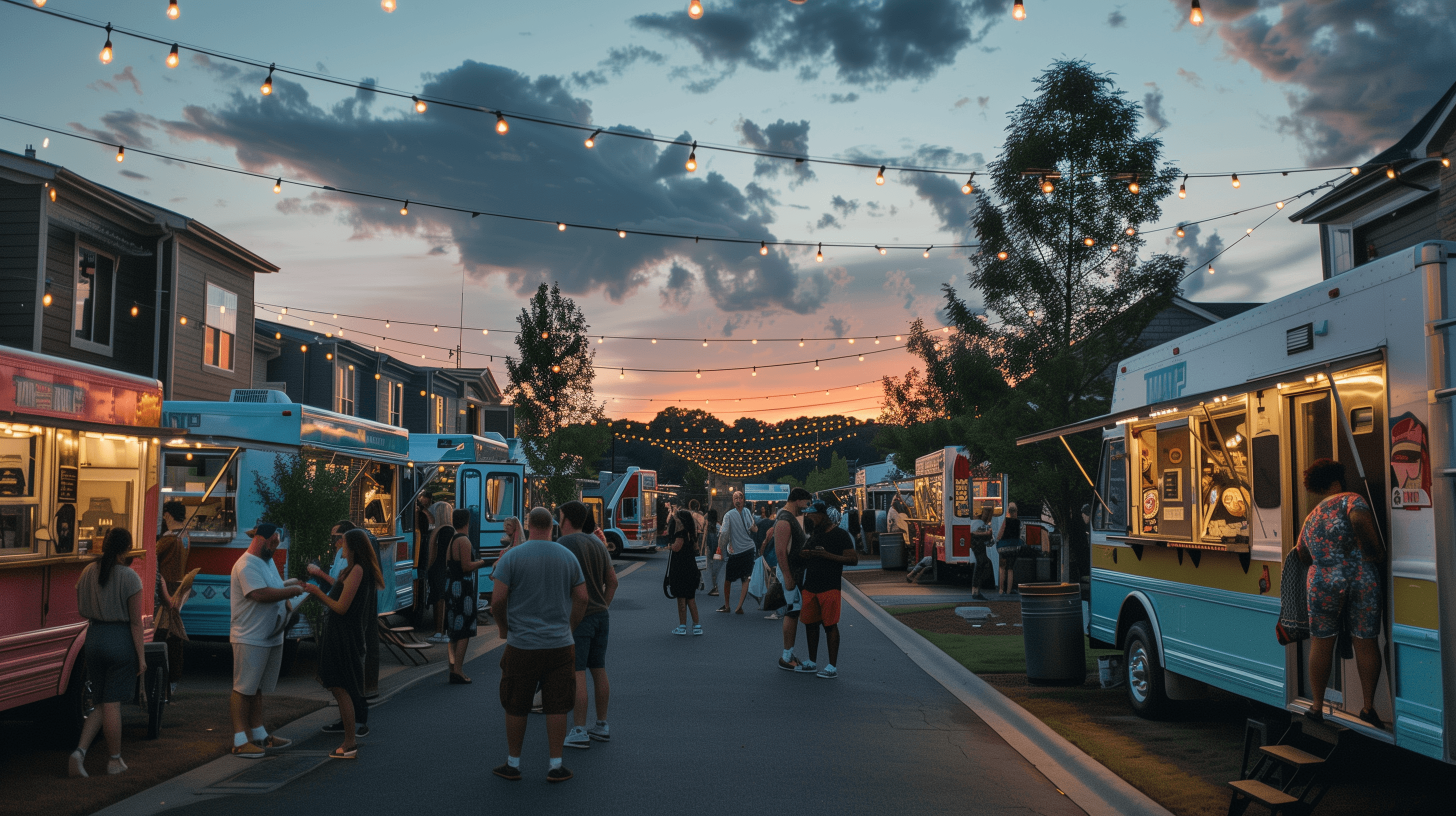 Food trucks at a Charlotte event